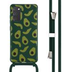 iMoshion Coque design en silicone avec cordon Samsung Galaxy S20 FE - Avocado Green