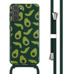 iMoshion Coque design en silicone avec cordon Samsung Galaxy S21 Plus - Avocado Green