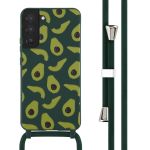 iMoshion Coque design en silicone avec cordon Samsung Galaxy S22 Plus - Avocado Green