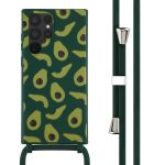 iMoshion Coque design en silicone avec cordon Samsung Galaxy S22 Ultra - Avocado Green