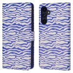 iMoshion ﻿Étui de téléphone portefeuille Design Samsung Galaxy A34 (5G) - White Blue Stripes