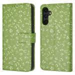 imoshion ﻿Étui de téléphone portefeuille Design Samsung Galaxy A34 (5G) - Green Flowers