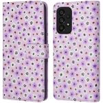 iMoshion ﻿Étui de téléphone portefeuille Design Samsung Galaxy A53 - Purple Flowers