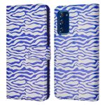 imoshion ﻿Étui de téléphone portefeuille Design Samsung Galaxy S20 FE - White Blue Stripes