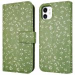 imoshion ﻿Étui de téléphone portefeuille Design iPhone 11 - Green Flowers