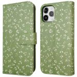 imoshion ﻿Étui de téléphone portefeuille Design iPhone 12 (Pro) - Green Flowers