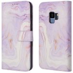 imoshion ﻿Étui de téléphone portefeuille Design Samsung Galaxy S9 - Purple Marble