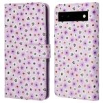 iMoshion ﻿Étui de téléphone portefeuille Design Google Pixel 6a - Purple Flowers