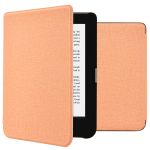 imoshion Étui de liseuse portefeuille Canvas Sleepcover Kobo Clara 2E / Tolino Shine 4 - Peach