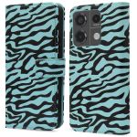 imoshion Étui de téléphone portefeuille Design Xiaomi Redmi Note 13 Pro (5G) / Poco X6 - Black Blue Stripes