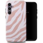 Selencia Coque arrière Vivid Samsung Galaxy S23 FE - Colorful Zebra Old Pink