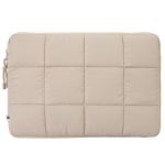 Selencia Pochette ordinateur Puffy 13-14 pouces - Beige