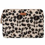 Selencia Pochette ordinateur Teddy 15-16 pouces - Leopard