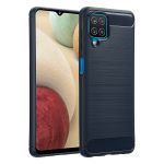 imoshion Coque Brushed Samsung Galaxy A12 - Bleu foncé