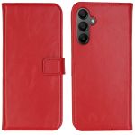 Selencia Étui de téléphone portefeuille en cuir véritable Samsung Galaxy A15 (5G/4G) - Rouge