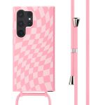 iMoshion Coque design en silicone avec cordon Samsung Galaxy S24 Ultra - Retro Pink