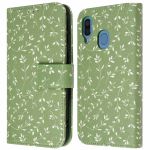 iMoshion Étui de téléphone portefeuille Design Samsung Galaxy A40 - Green Flowers