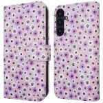 imoshion Étui de téléphone portefeuille Design Samsung Galaxy A25 (5G) - Purple Flowers