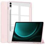 imoshion Coque tablette rigide Trifold Samsung Tab S9 FE Plus / Tab S9 Plus 12.4 pouces - Rose