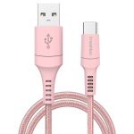 iMoshion Braided USB-C vers câble USB - 2 mètre - Rose