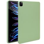 Accezz Coque Liquid Silicone avec porte-stylet iPad Pro 12.9 (2022) / Pro 12.9 (2021) / Pro 12.9 (2020) - Vert clair