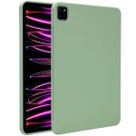 Accezz Coque Liquid Silicone avec porte-stylet iPad Pro 11 (2018 - 2022) - Vert clair