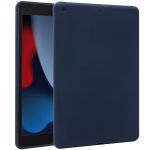 Accezz Coque Liquid Silicone iPad 9 (2021) 10.2 pouces / iPad 8 (2020) 10.2 pouces / iPad 7 (2019) 10.2 pouces - Bleu foncé