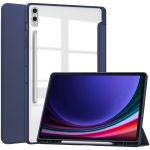 imoshion Coque tablette rigide Trifold Samsung Galaxy Tab S9 Plus 12.4 pouces - Bleu foncé