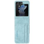 iMoshion Étui de téléphone portefeuille Luxe Samsung Galaxy Z Flip 5 - Bleu clair