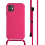 imoshion ﻿Coque en silicone avec cordon iPhone 11 - Rose Fluo