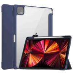 iMoshion Coque tablette rigide Trifold iPad Pro 11 (2018 - 2022) - Bleu foncé