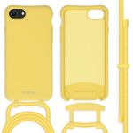 iMoshion Coque de couleur avec cordon amovible iPhone SE (2022 / 2020) / 8 / 7 - Jaune