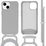 iMoshion Coque de couleur avec cordon amovible iPhone 14 - Gris