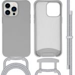 imoshion Coque de couleur avec cordon amovible iPhone 14 Pro Max - Gris