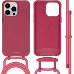 iMoshion Coque de couleur avec cordon amovible iPhone 14 Pro Max - Rouge foncé