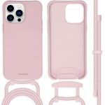 iMoshion Coque de couleur avec cordon amovible l'iPhone 14 Pro Max - Rose