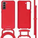 imoshion Coque de couleur avec cordon amovible Samsung Galaxy S21 - Rouge