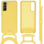 imoshion Coque de couleur avec cordon amovible Samsung Galaxy S21 - Jaune