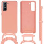 imoshion Coque de couleur avec cordon amovible Samsung Galaxy S21 - Peach