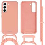 imoshion Coque de couleur avec cordon amovible Samsung Galaxy S22 - Peach