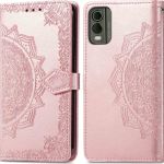 imoshion Etui de téléphone portefeuille Mandala Nokia C32 - Rose Dorée