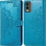 imoshion Etui de téléphone portefeuille Mandala Nokia C32 - Turquoise