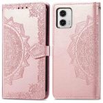 imoshion Etui de téléphone portefeuille Mandala Motorola Moto G73 - Rose Dorée