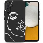 imoshion Coque Design Samsung Galaxy A34 (5G) - Visage abstrait - Noir