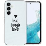 imoshion Coque Design Samsung Galaxy A54 (5G) - Live Laugh Love - Noir