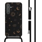 imoshion Coque design en silicone avec cordon Samsung Galaxy A35 - Sky Black