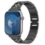 Selencia Bracelet à maillons scintillants pour Apple Watch Series 1-9 / SE - 38/40/41 mm / Series 10 - 42 mm - Noir