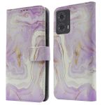 imoshion Étui de téléphone portefeuille Design Motorola Moto G24 Power - Purple Marble