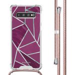 imoshion Coque Design avec cordon Samsung Galaxy S10 - Bordeaux Graphic