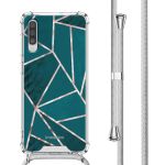 imoshion Coque Design avec cordon Samsung Galaxy A50 - Petrol Green Graphic